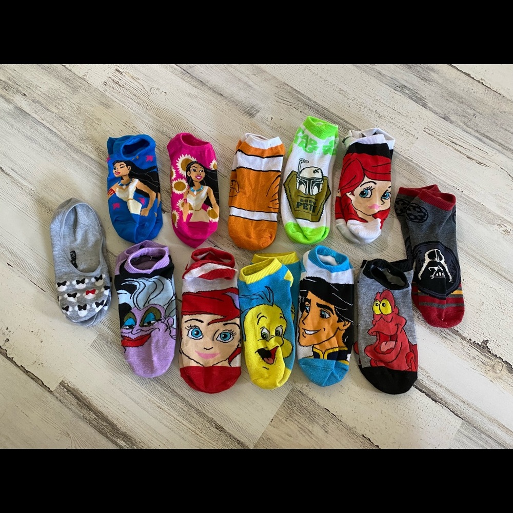 Disney character ankle socks